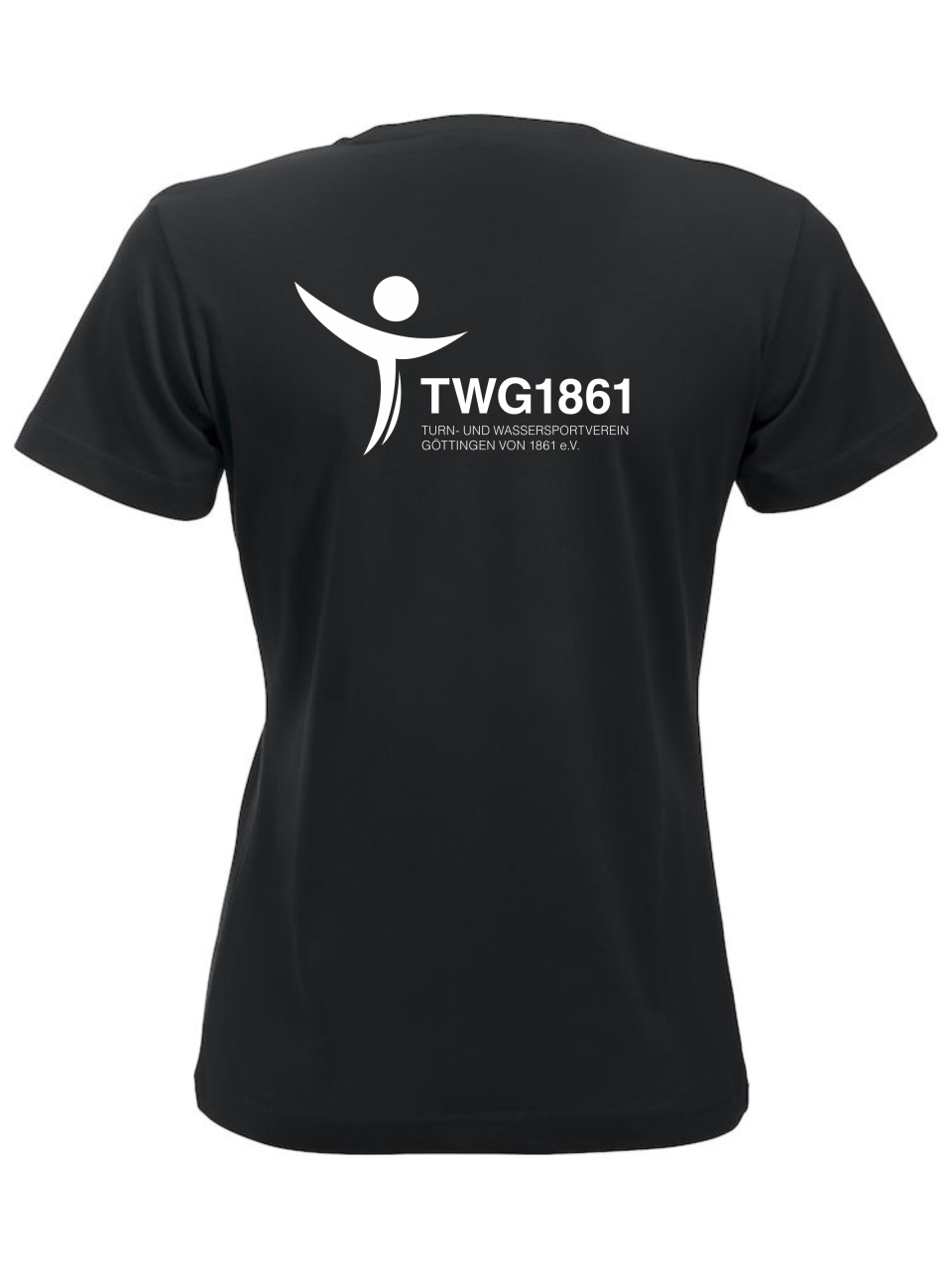 Classic T-Shirt-Lady mit TWG-Logo auf den Rücken