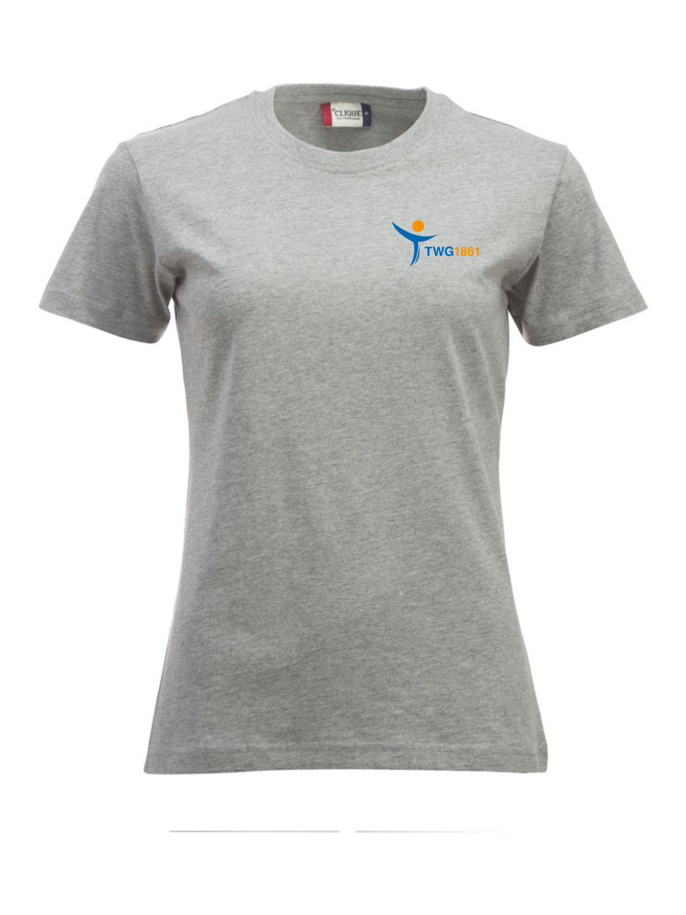 Classic T-Shirt-Lady mit TWG-Logo auf den Herzstand
